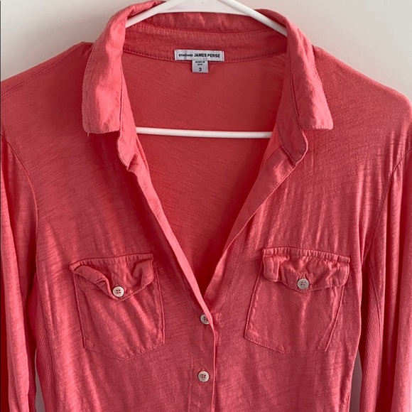 Salmon pink blouse - Picture 2 of 3